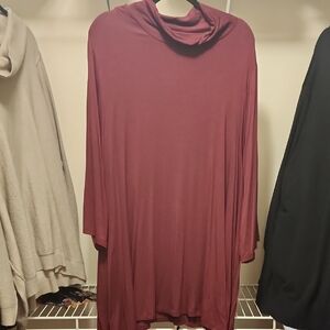 Torrid Burgundy Tunic Top